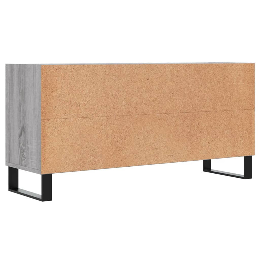 Tv-Meubel 03,5X30X50 Cm Bewerkt Hout Eikenkleurig Grijs sonoma