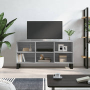 TV cabinet 103.5x30x50 cm engineered wood grey Sonoma oak