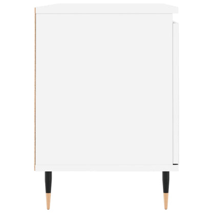 Tv-Meubel 04X35X50 Cm Bewerkt Hout Wit