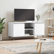 Tv-meubel 104x35x50 cm wit bewerkt hout