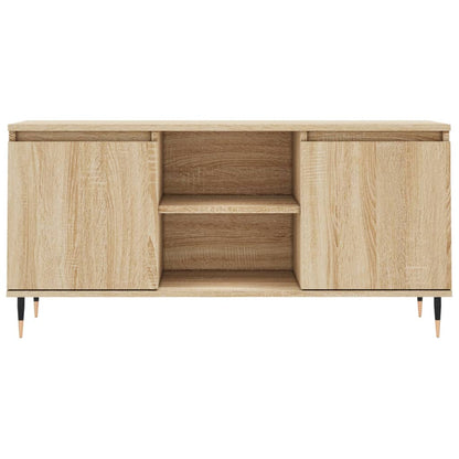 Tv-Meubel 04X35X50 Cm Bewerkt Hout Kleurig Sonoma eiken
