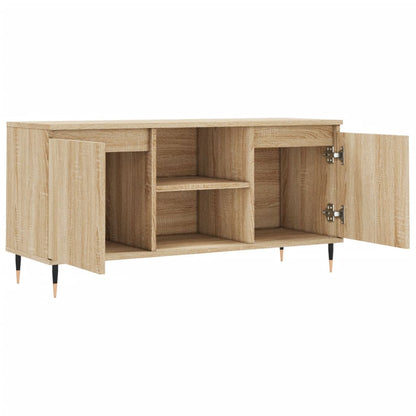 Tv-Meubel 04X35X50 Cm Bewerkt Hout Kleurig Sonoma eiken