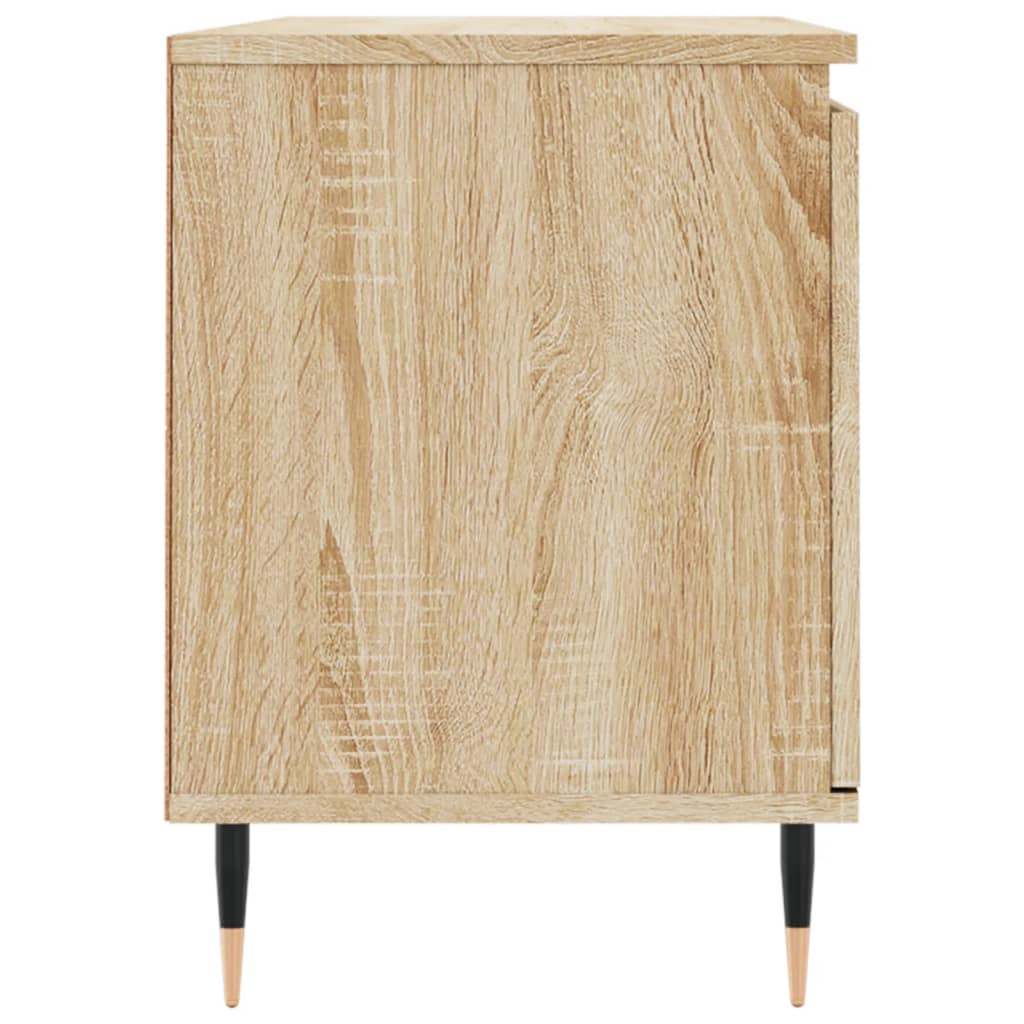 Tv-Meubel 04X35X50 Cm Bewerkt Hout Kleurig Sonoma eiken