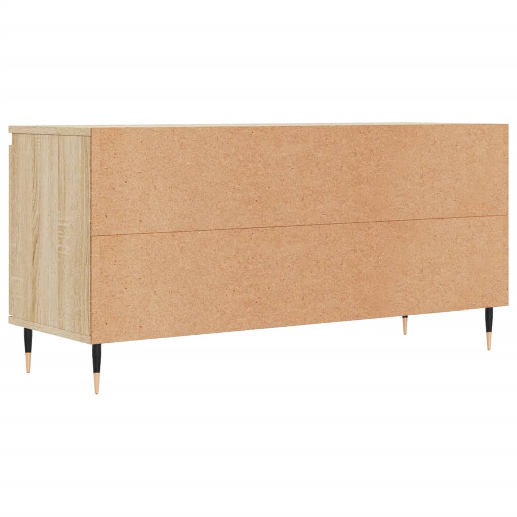 Tv-Meubel 04X35X50 Cm Bewerkt Hout Kleurig Sonoma eiken