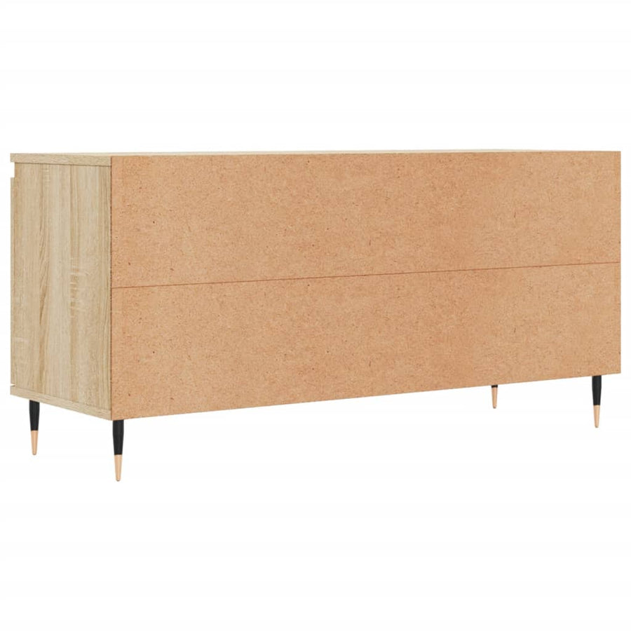 Tv-Meubel 04X35X50 Cm Bewerkt Hout Kleurig Sonoma eiken