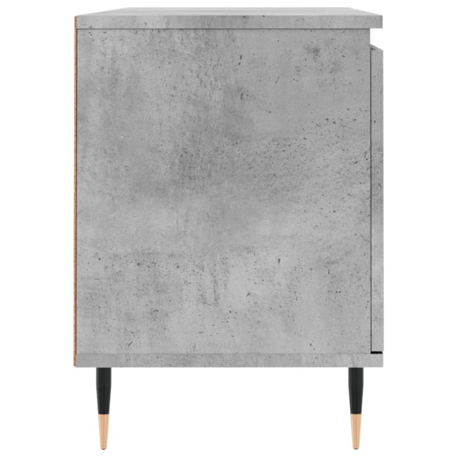 Tv-Meubel 04X35X50 Cm Bewerkt Hout Betongrijs