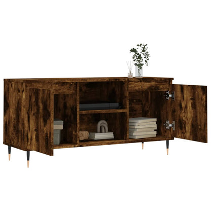 Tv-Meubel 04X35X50 Cm Bewerkt Hout Kleurig Gerookt eiken