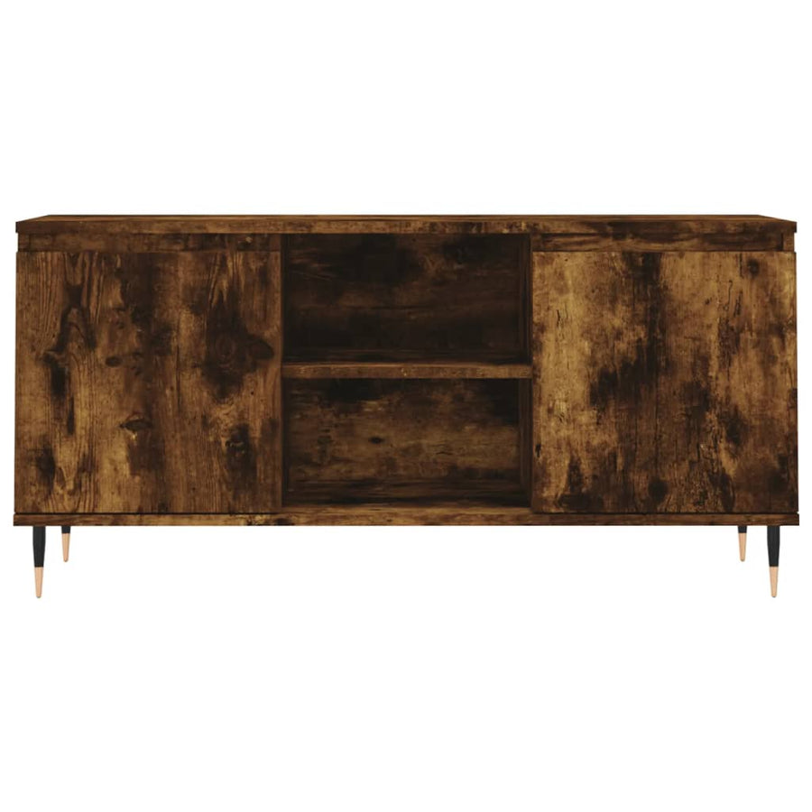 Tv-Meubel 04X35X50 Cm Bewerkt Hout Kleurig Gerookt eiken