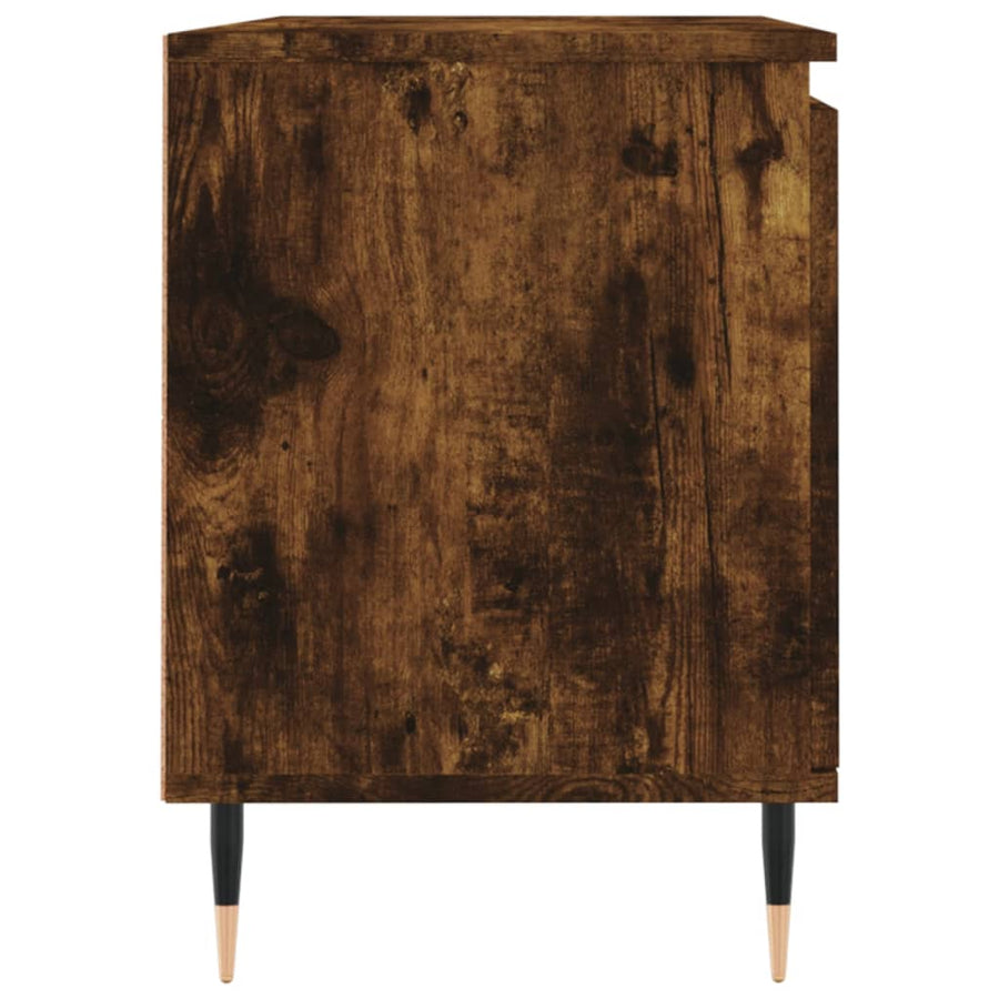 Tv-Meubel 04X35X50 Cm Bewerkt Hout Kleurig Gerookt eiken