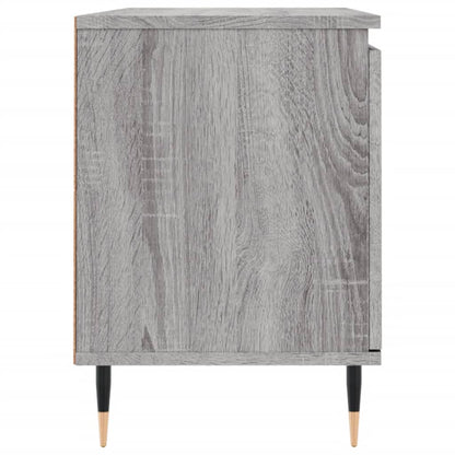 Tv-Meubel 104X35X50 Cm Bewerkt Hout Eikenkleurig Grijs sonoma