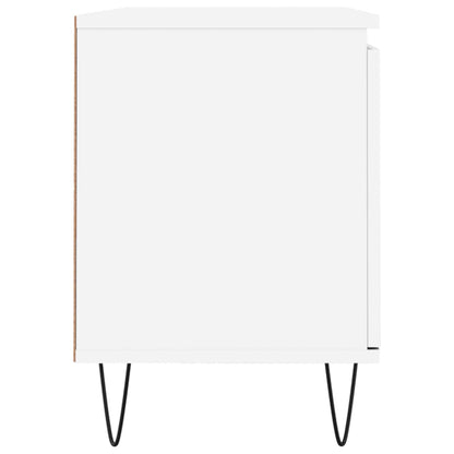 Tv-Meubel 04X35X50 Cm Bewerkt Hout Wit