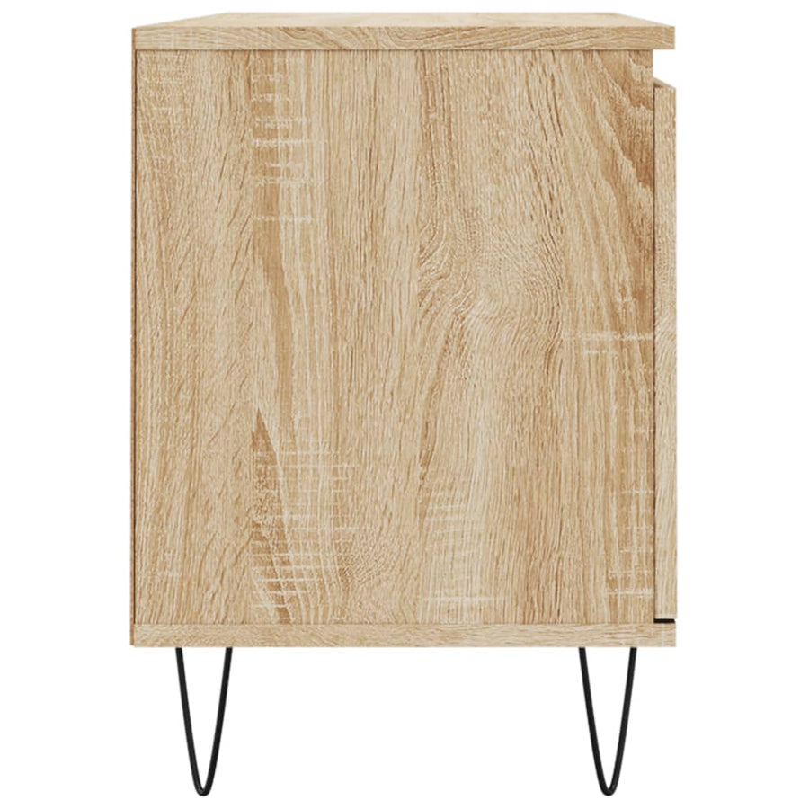 Tv-Meubel 104X35X50 Cm Bewerkt Hout Kleurig Sonoma eiken