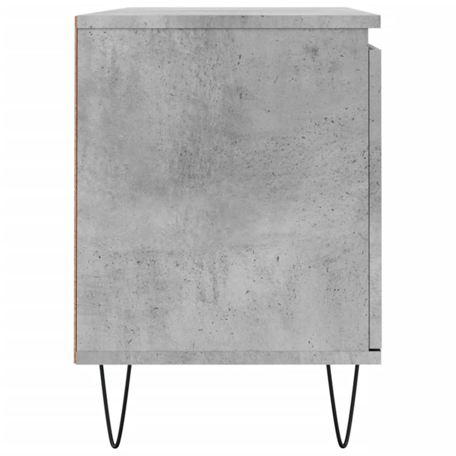 Tv-Meubel 04X35X50 Cm Bewerkt Hout Betongrijs