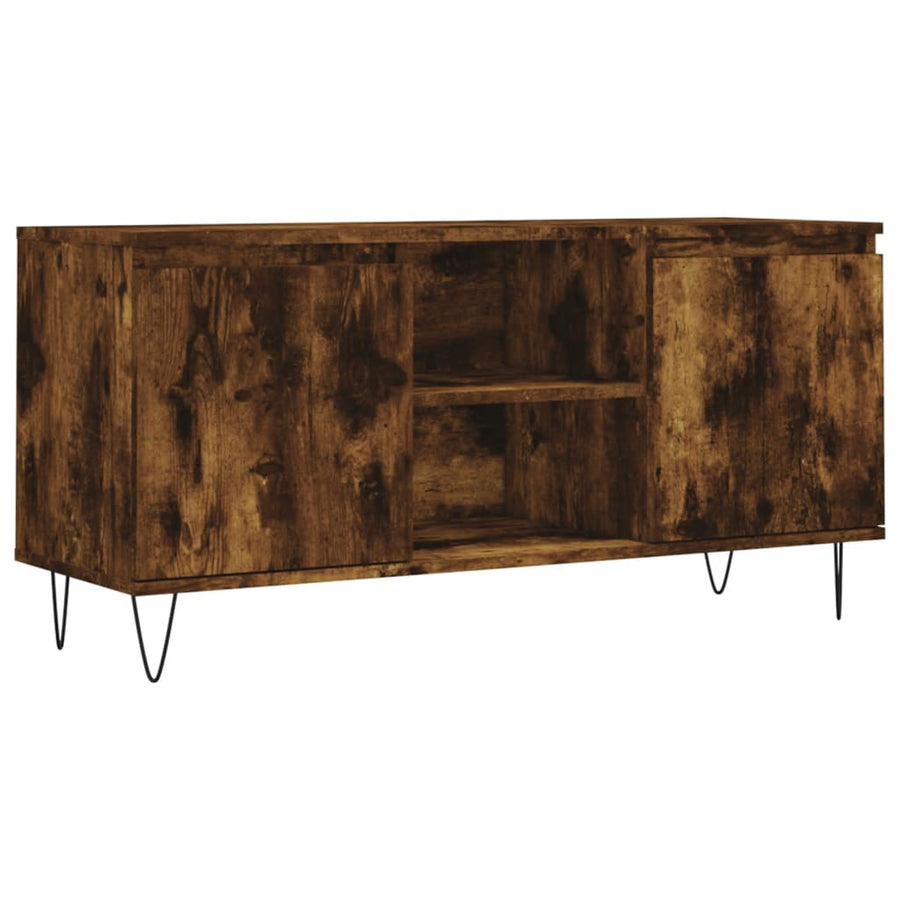 Tv-Meubel 04X35X50 Cm Bewerkt Hout Kleurig Gerookt eiken