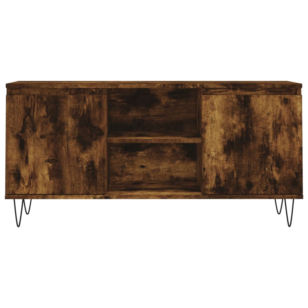 Tv-Meubel 04X35X50 Cm Bewerkt Hout Kleurig Gerookt eiken