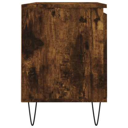 Tv-Meubel 04X35X50 Cm Bewerkt Hout Kleurig Gerookt eiken