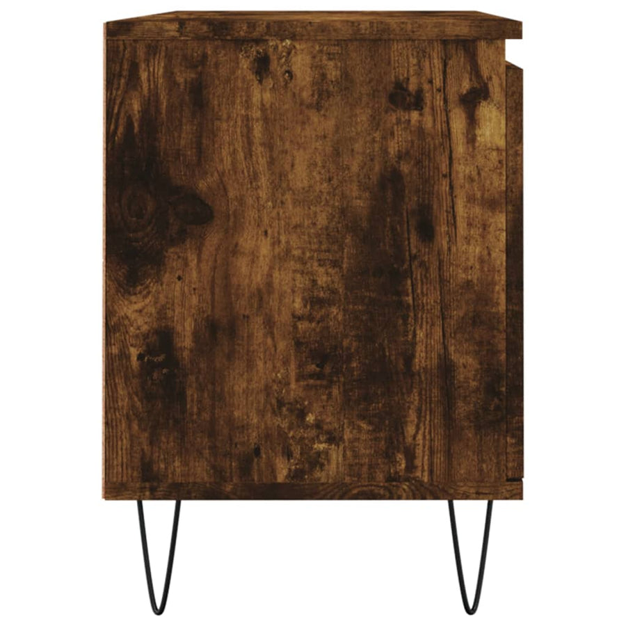Tv-Meubel 04X35X50 Cm Bewerkt Hout Kleurig Gerookt eiken