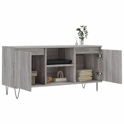 Tv-Meubel 04X35X50 Cm Bewerkt Hout Eikenkleurig Grijs sonoma