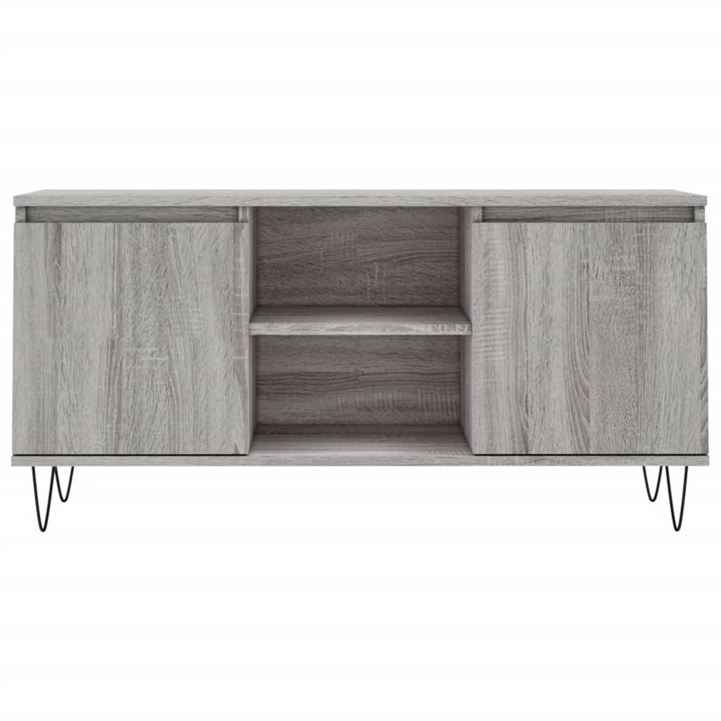 Tv-Meubel 04X35X50 Cm Bewerkt Hout Eikenkleurig Grijs sonoma