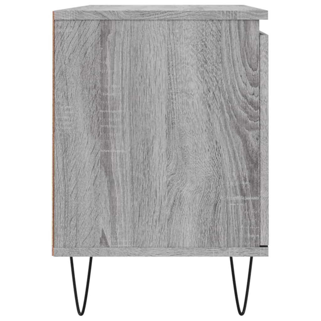 Tv-Meubel 04X35X50 Cm Bewerkt Hout Eikenkleurig Grijs sonoma