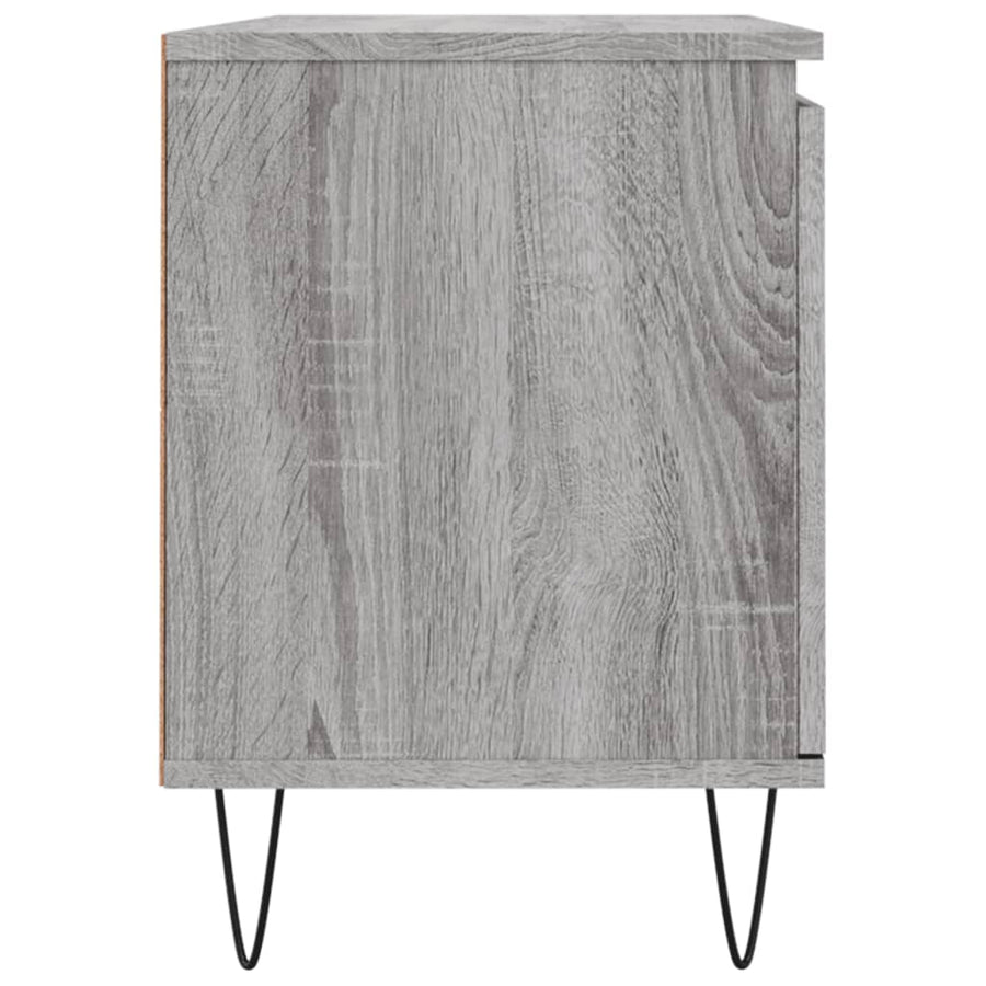Tv-Meubel 04X35X50 Cm Bewerkt Hout Eikenkleurig Grijs sonoma