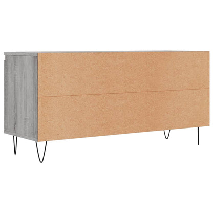 Tv-Meubel 04X35X50 Cm Bewerkt Hout Eikenkleurig Grijs sonoma
