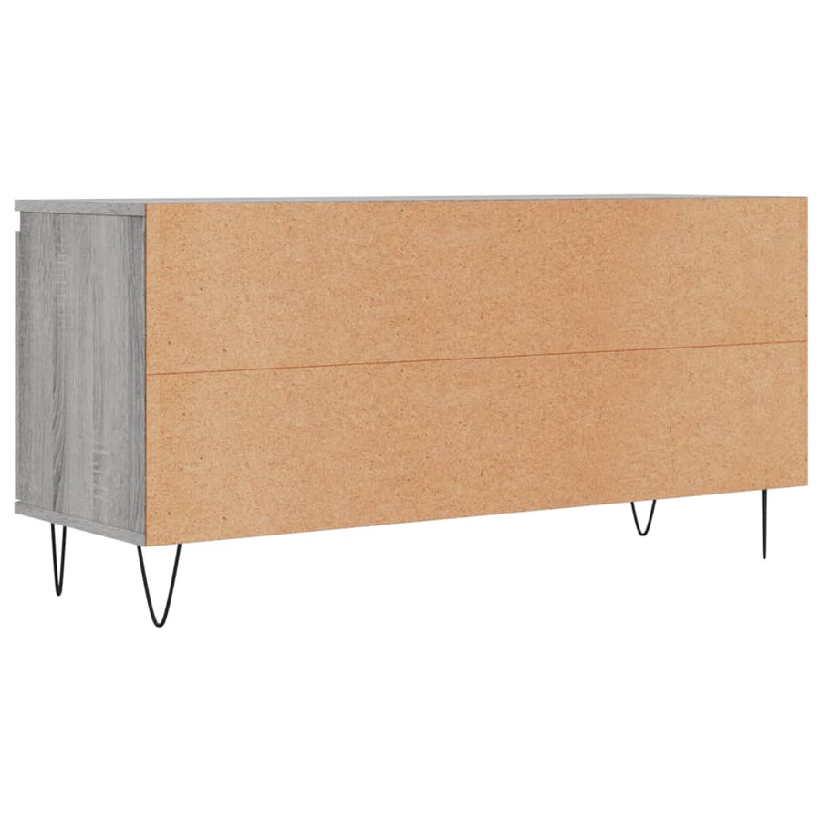 Tv-Meubel 04X35X50 Cm Bewerkt Hout Eikenkleurig Grijs sonoma