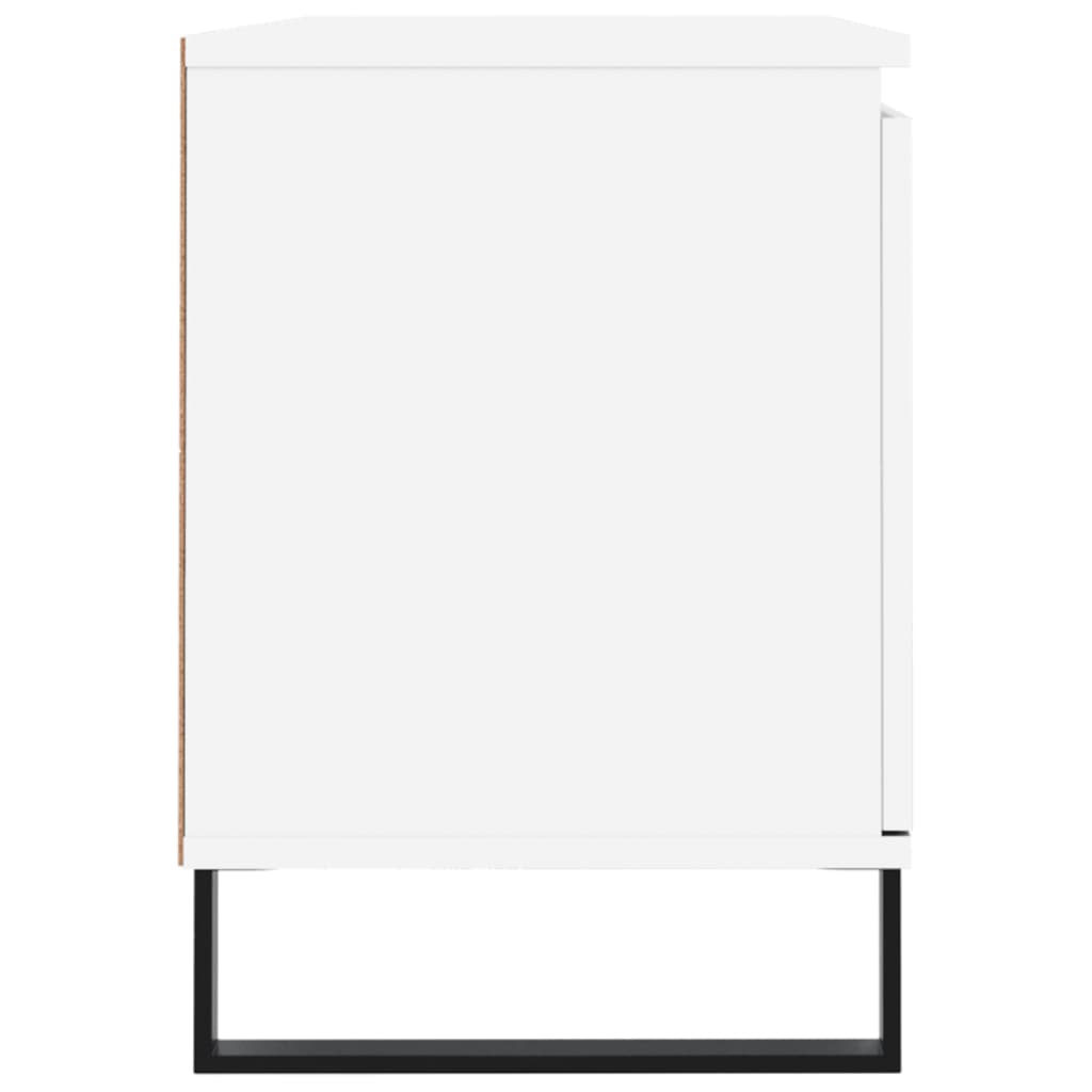 Tv-Meubel 04X35X50 Cm Bewerkt Hout Wit