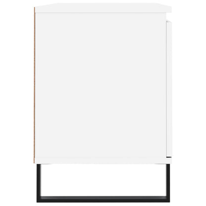 Tv-Meubel 04X35X50 Cm Bewerkt Hout Wit
