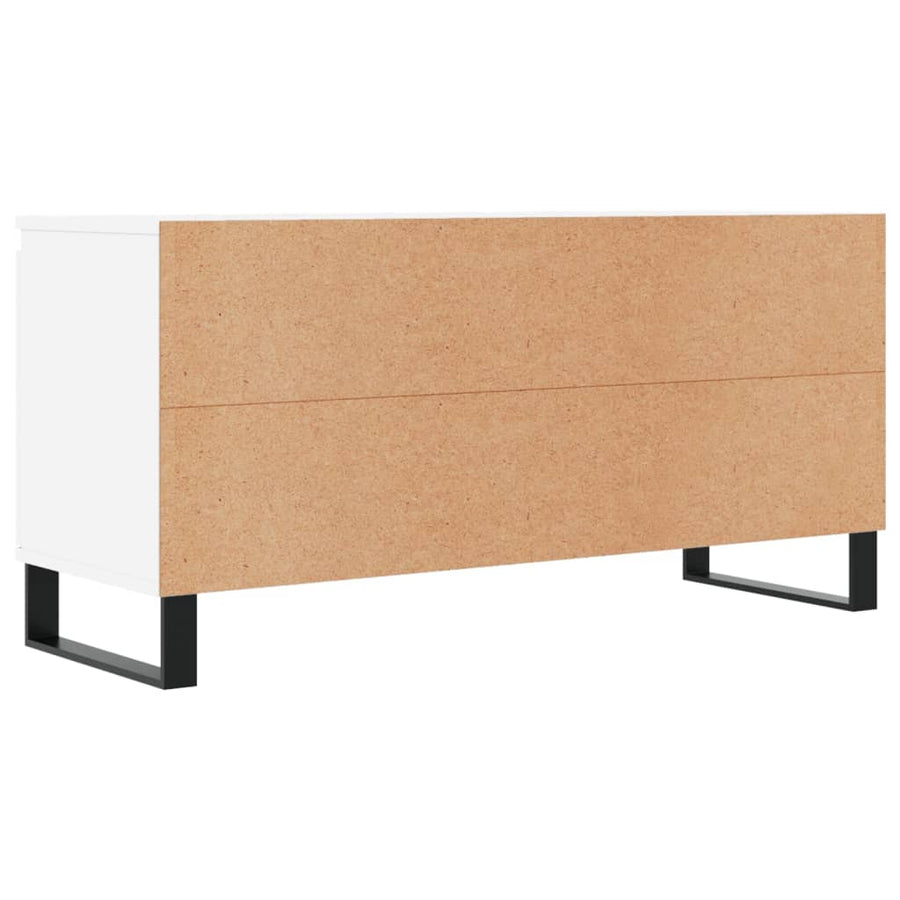 Tv-Meubel 04X35X50 Cm Bewerkt Hout Wit