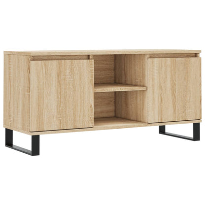 Tv-meubel 104x35x50 cm bewerkt hout sonoma eikenkleurig