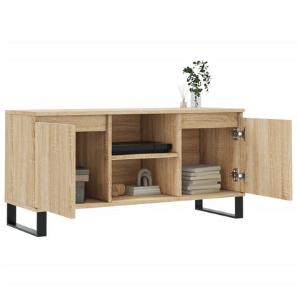 Tv-meubel 104x35x50 cm bewerkt hout sonoma eikenkleurig