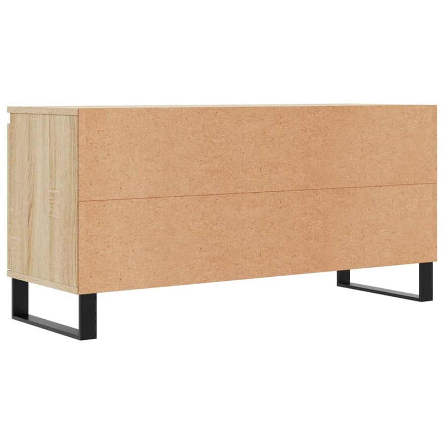 Tv-meubel 104x35x50 cm bewerkt hout sonoma eikenkleurig
