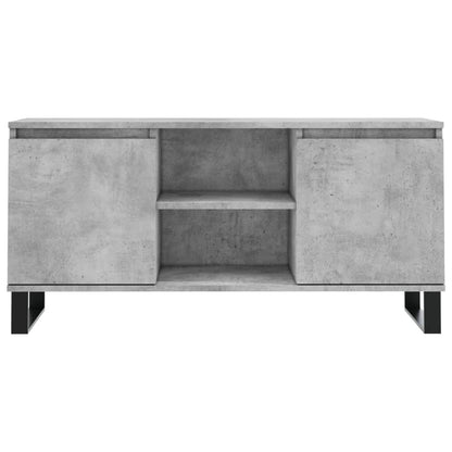 Tv-meubel 104x35x50 cm bewerkt hout betongrijs