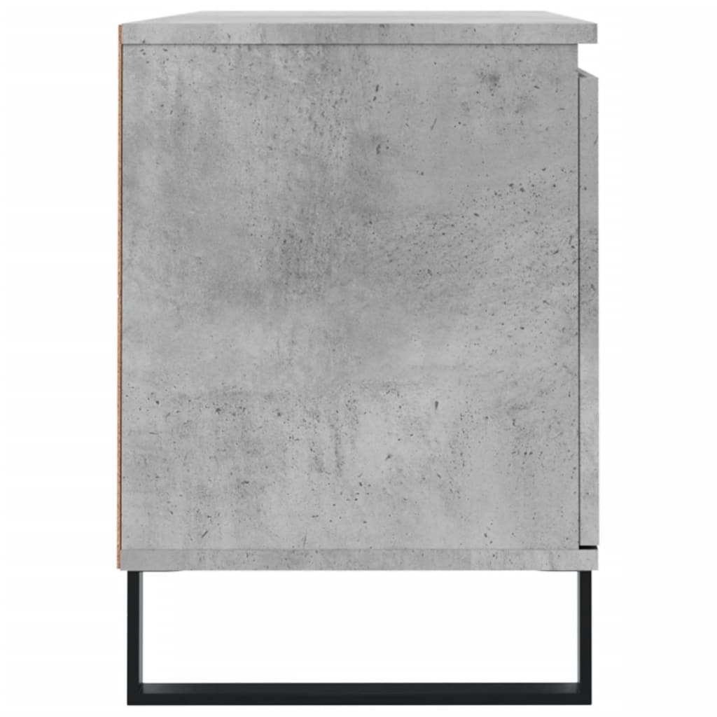 Tv-meubel 104x35x50 cm bewerkt hout betongrijs