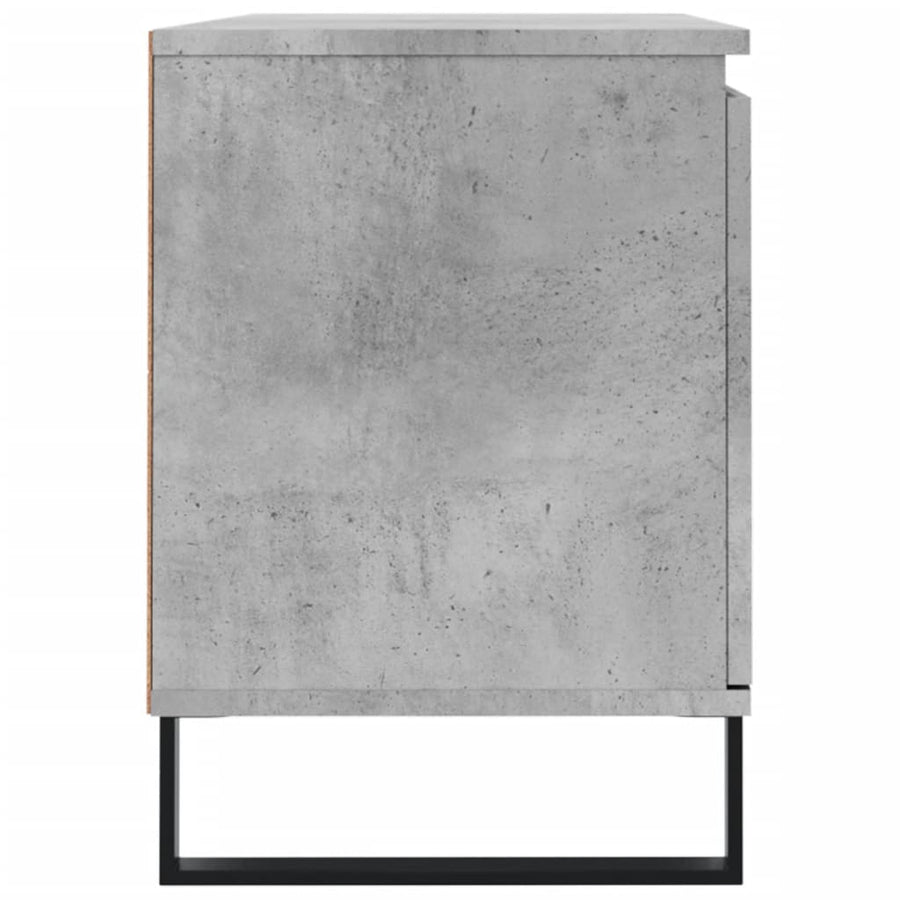 Tv-meubel 104x35x50 cm bewerkt hout betongrijs