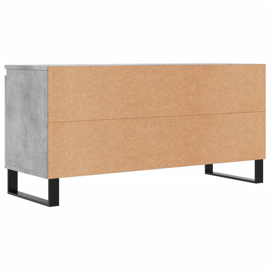 Tv-meubel 104x35x50 cm bewerkt hout betongrijs