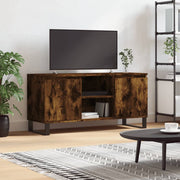 Tv-meubel 104x35x50 cm bewerkt hout gerookt eiken