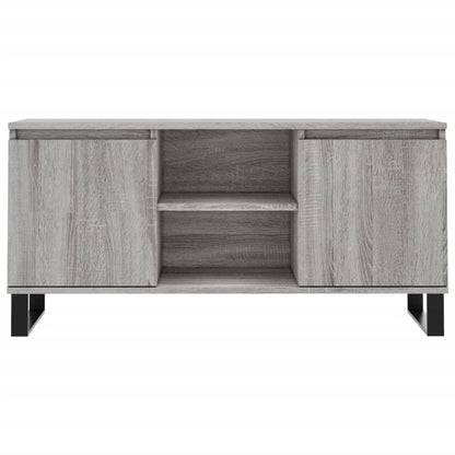 Tv-meubel 104x35x50 cm bewerkt hout grijs sonoma eikenkleurig