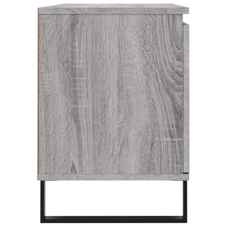 Tv-meubel 104x35x50 cm bewerkt hout grijs sonoma eikenkleurig