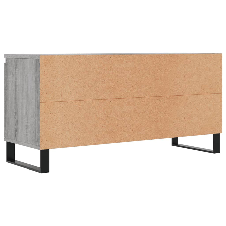 Tv-meubel 104x35x50 cm bewerkt hout grijs sonoma eikenkleurig