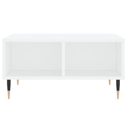 Salontafel 60X60X30 Cm Bewerkt Hout Wit