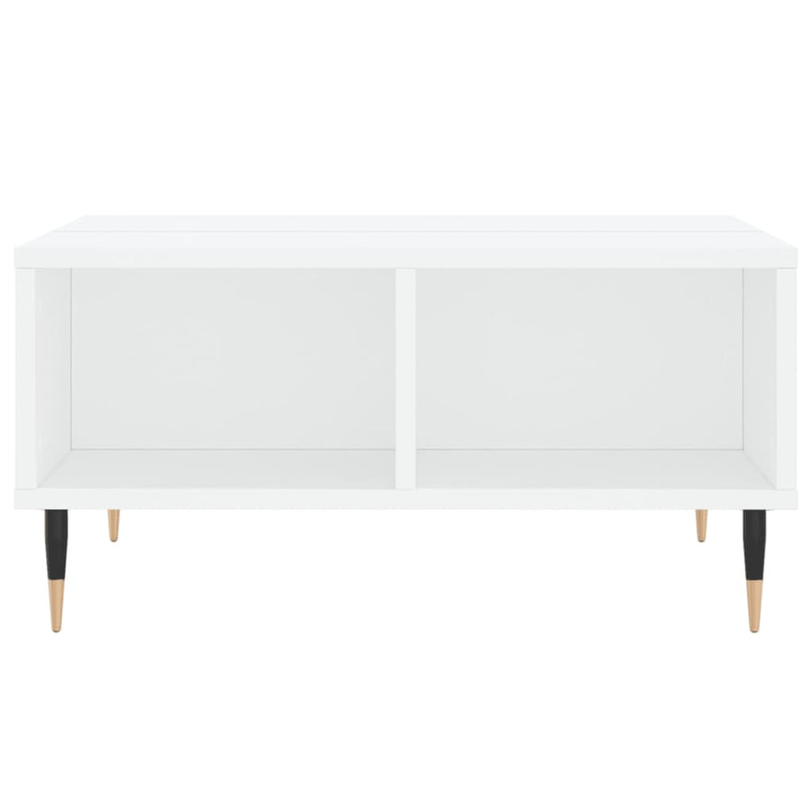 Salontafel 60X60X30 Cm Bewerkt Hout Wit