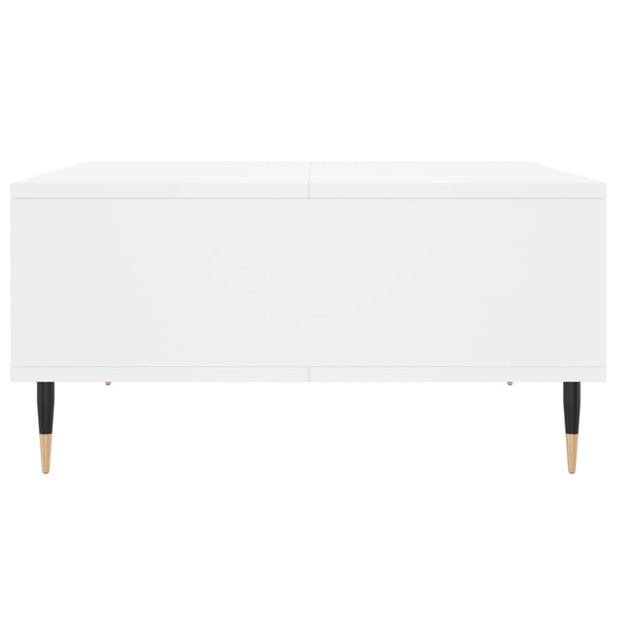 Salontafel 60X60X30 Cm Bewerkt Hout Wit