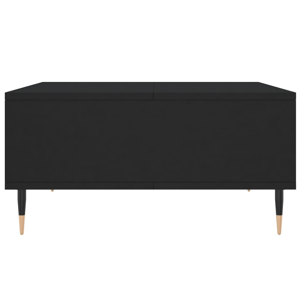 Salontafel 60X60X30 Cm Bewerkt Hout Zwart