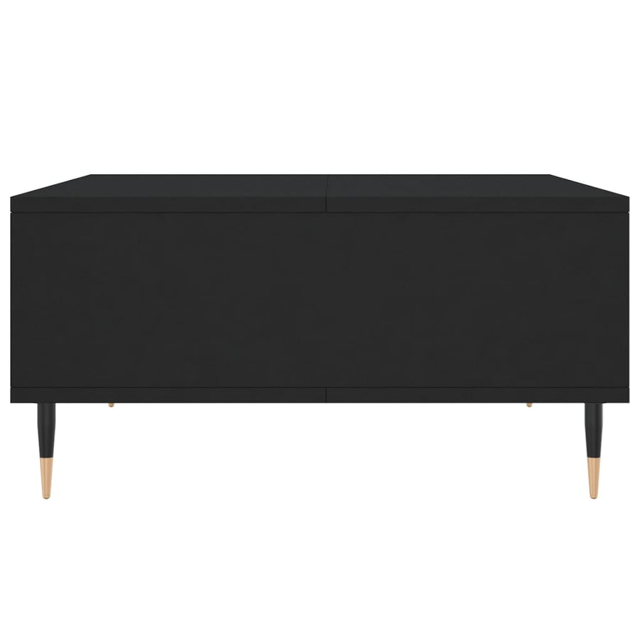 Salontafel 60X60X30 Cm Bewerkt Hout Zwart
