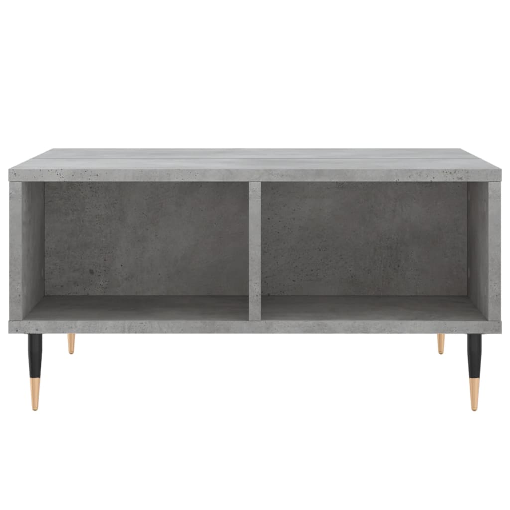 Salontafel 60X60X30 Cm Bewerkt Hout Betongrijs