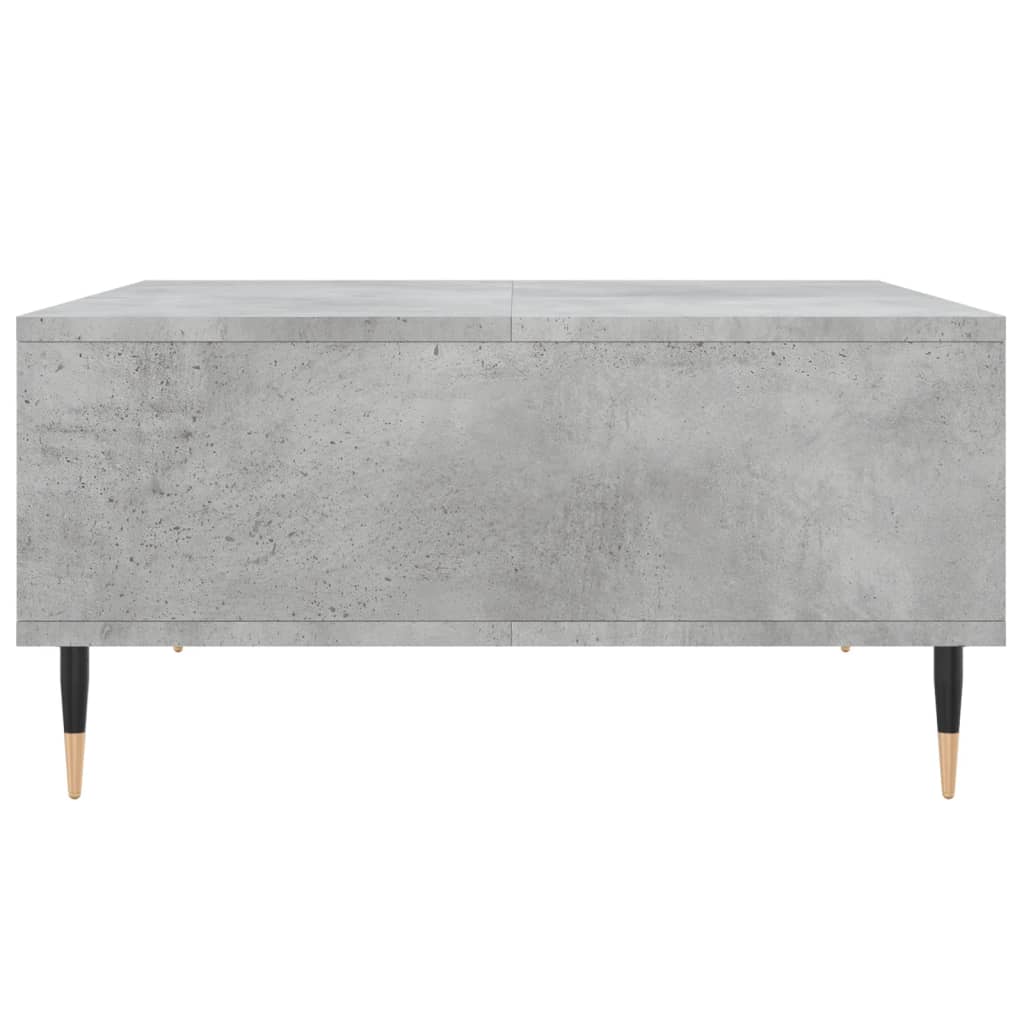 Salontafel 60X60X30 Cm Bewerkt Hout Betongrijs