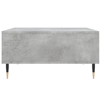 Salontafel 60X60X30 Cm Bewerkt Hout Betongrijs
