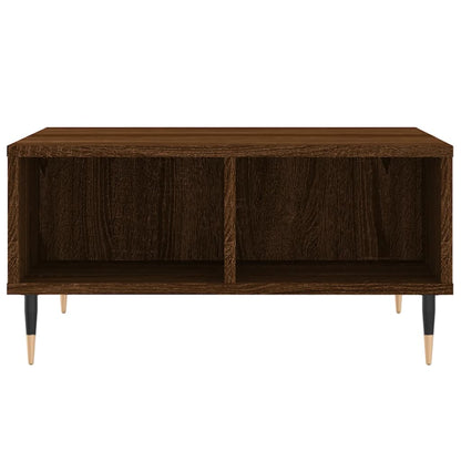 Salontafel 60X60X30 Cm Bewerkt Hout Bruineiken